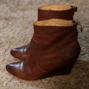 Frye wedge boots
